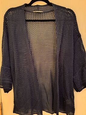 Time and Tru Navy Open-Knit Cardigan NWOT,very cute layering with anything